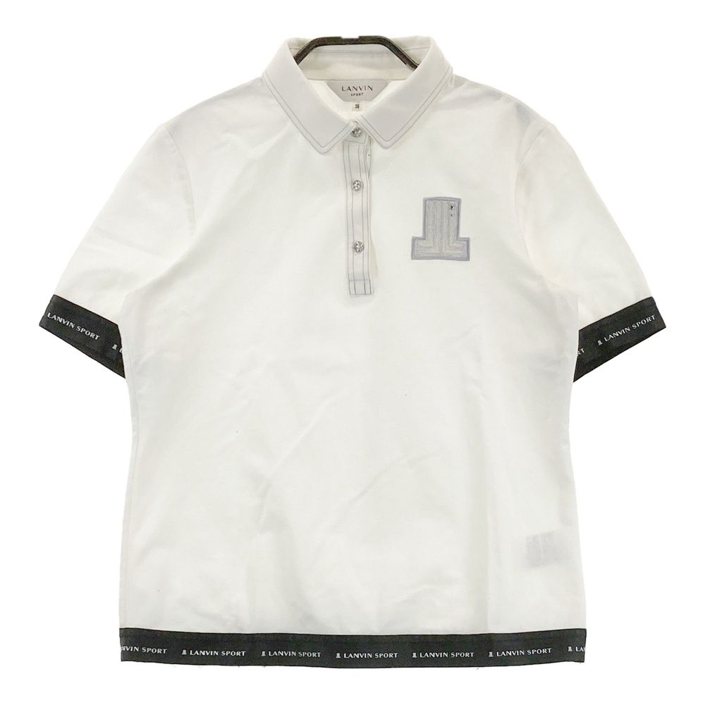 サイズ：38 LANVIN SPORT ランバン スポール 半袖ポロシャツ ホワイト