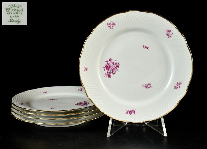 蔵A5730】リチャードジノリ 縁金 プレート 5客 - メルカリ