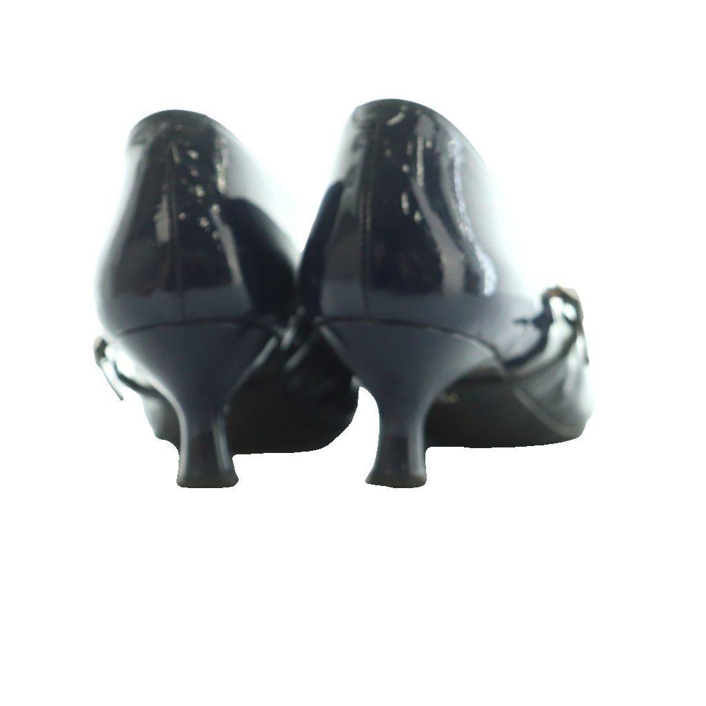 銀座かねまつ GINZA Kanematsu パンプス ポインテッドトゥ エナメル