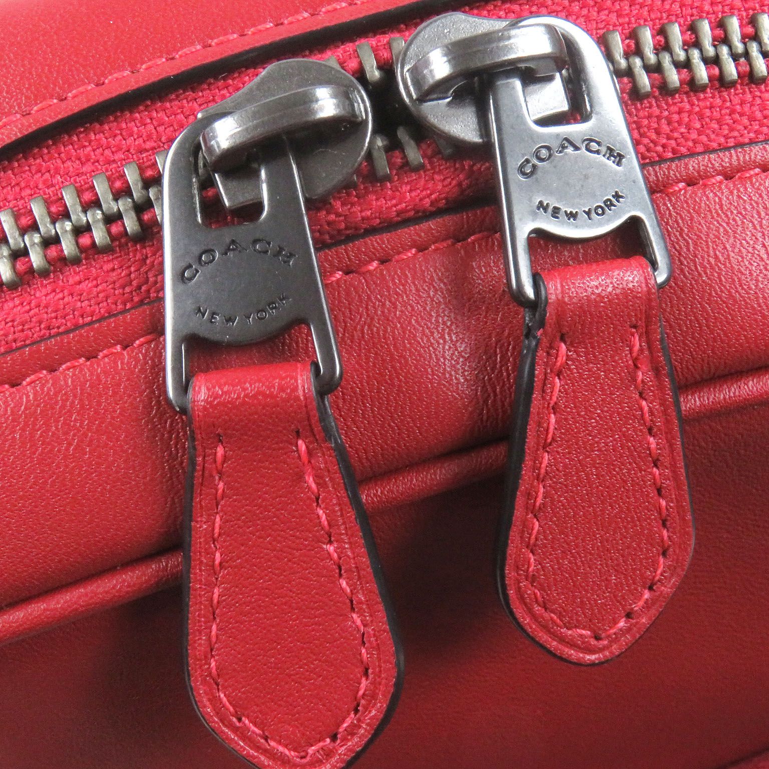 コーチトンプソン COACH コーチ ボディバッグ レザー×シルバー金具 