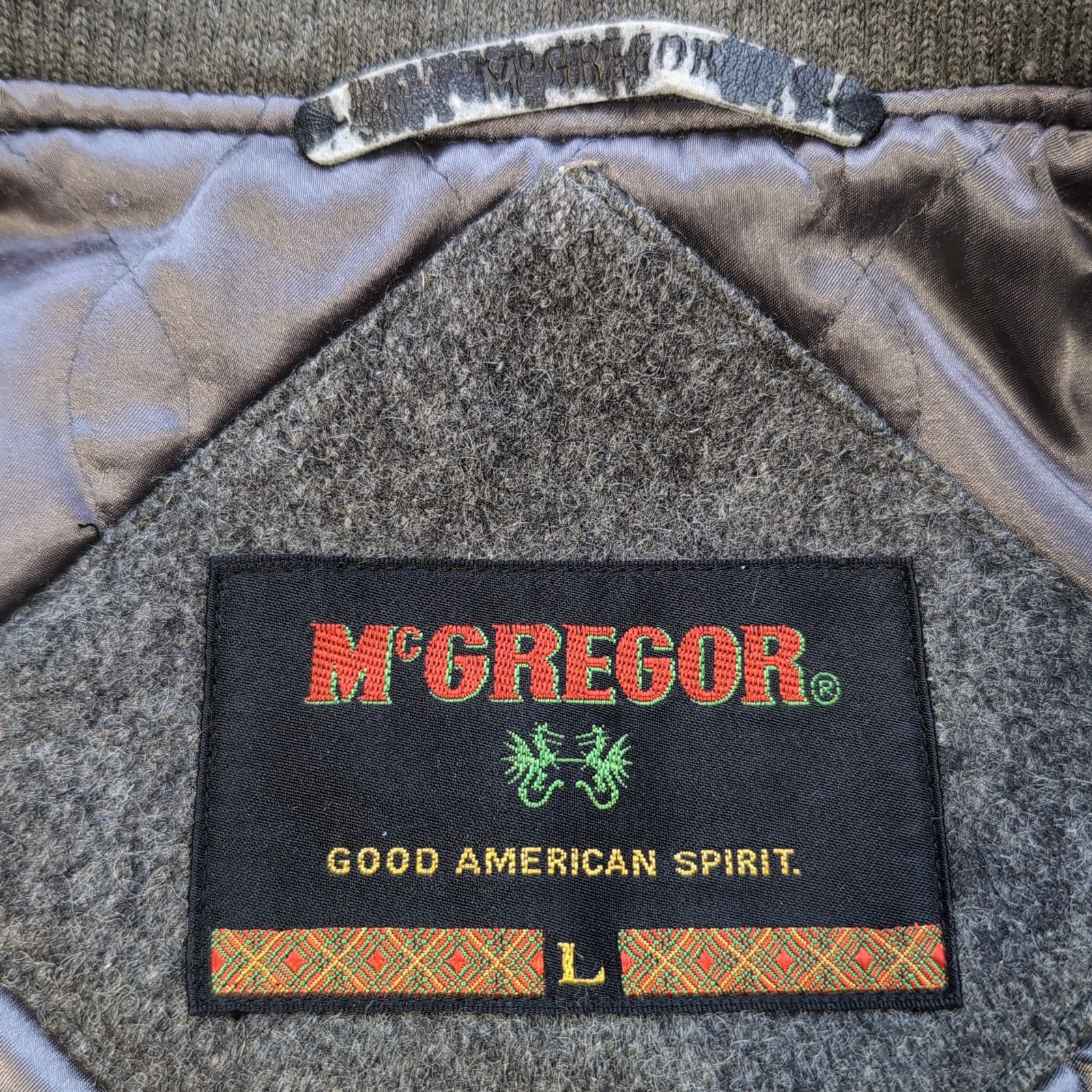 マックレガー McGREGOR スタジャン タツノオトシゴタグ 80s L相当