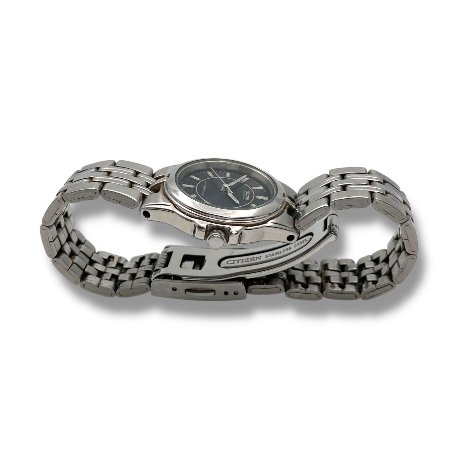  稼働 シチズン ソーラー 腕時計 シルバー ts 18 その他 時計