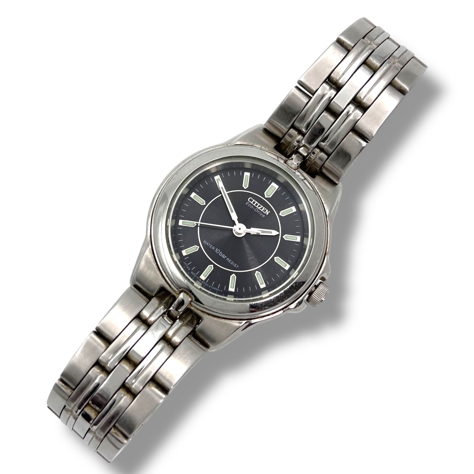 稼働 シチズン ソーラー 腕時計 シルバー ts 18