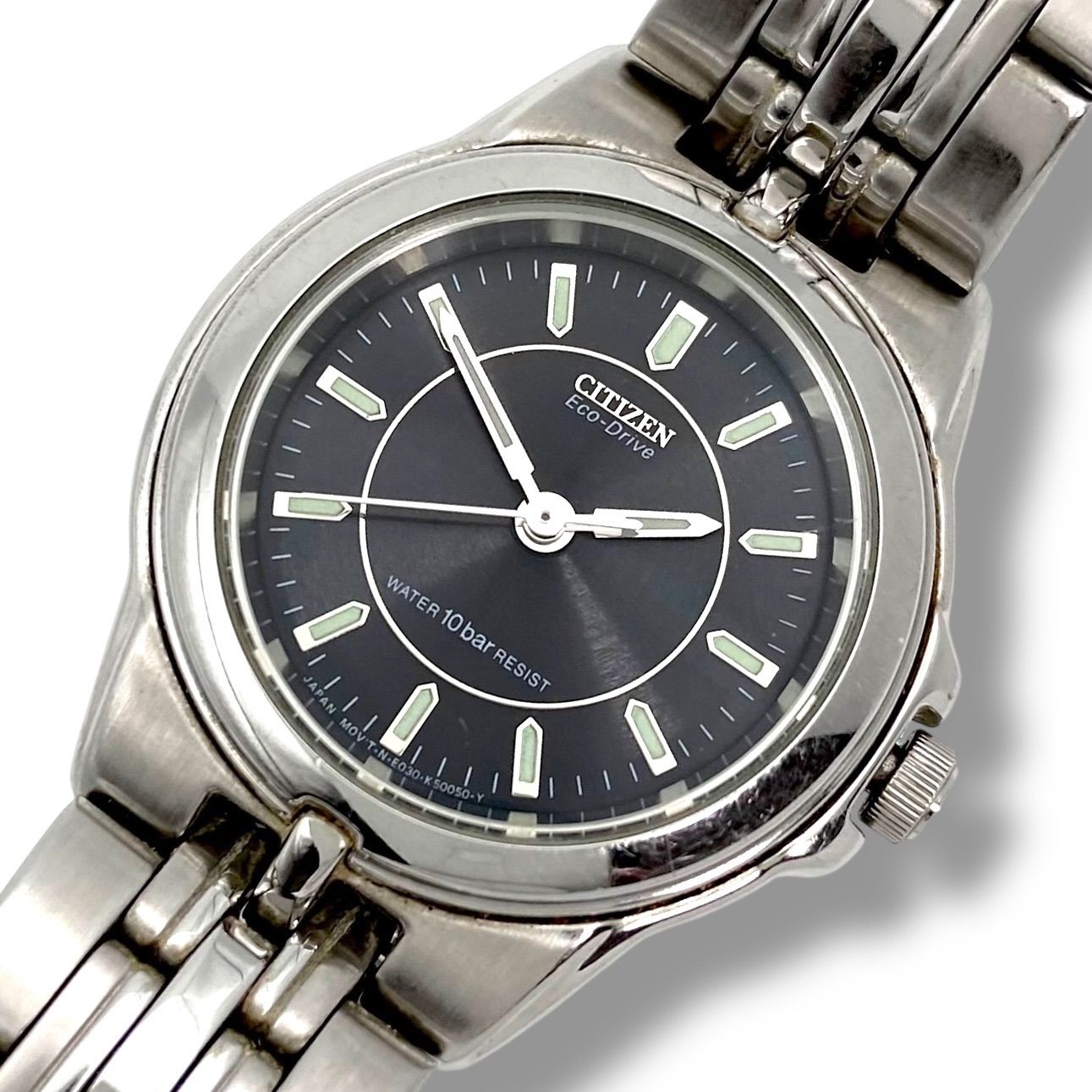 稼働 シチズン ソーラー 腕時計 シルバー ts 18