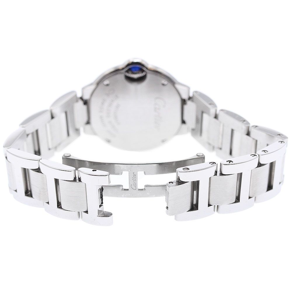 カルティエ CARTIER WE902073 バロンブルーSM 11Pダイヤ クォーツ