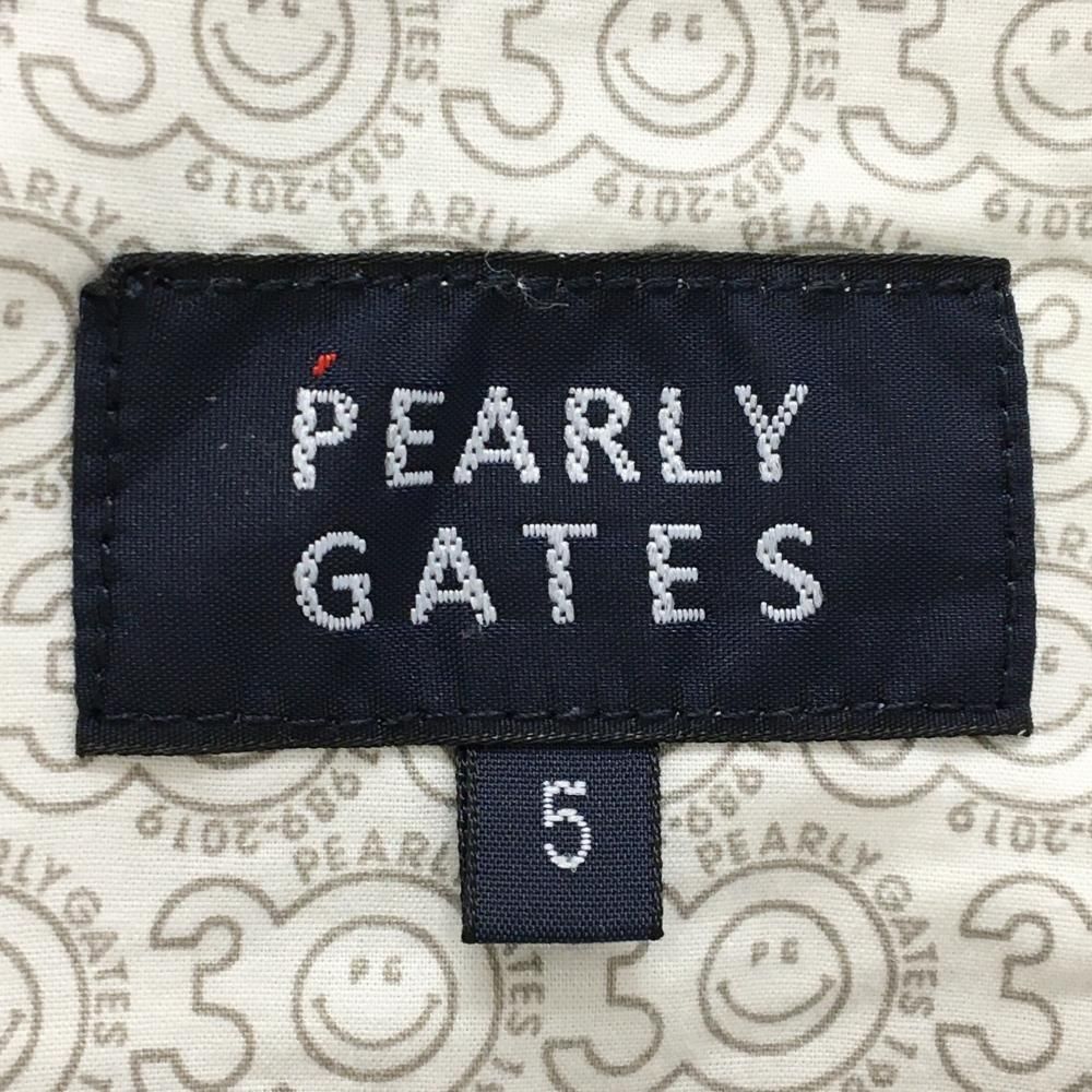 パーリーゲイツ パンツ ネイビー×白 ロゴボーダー ストレッチ 30周年