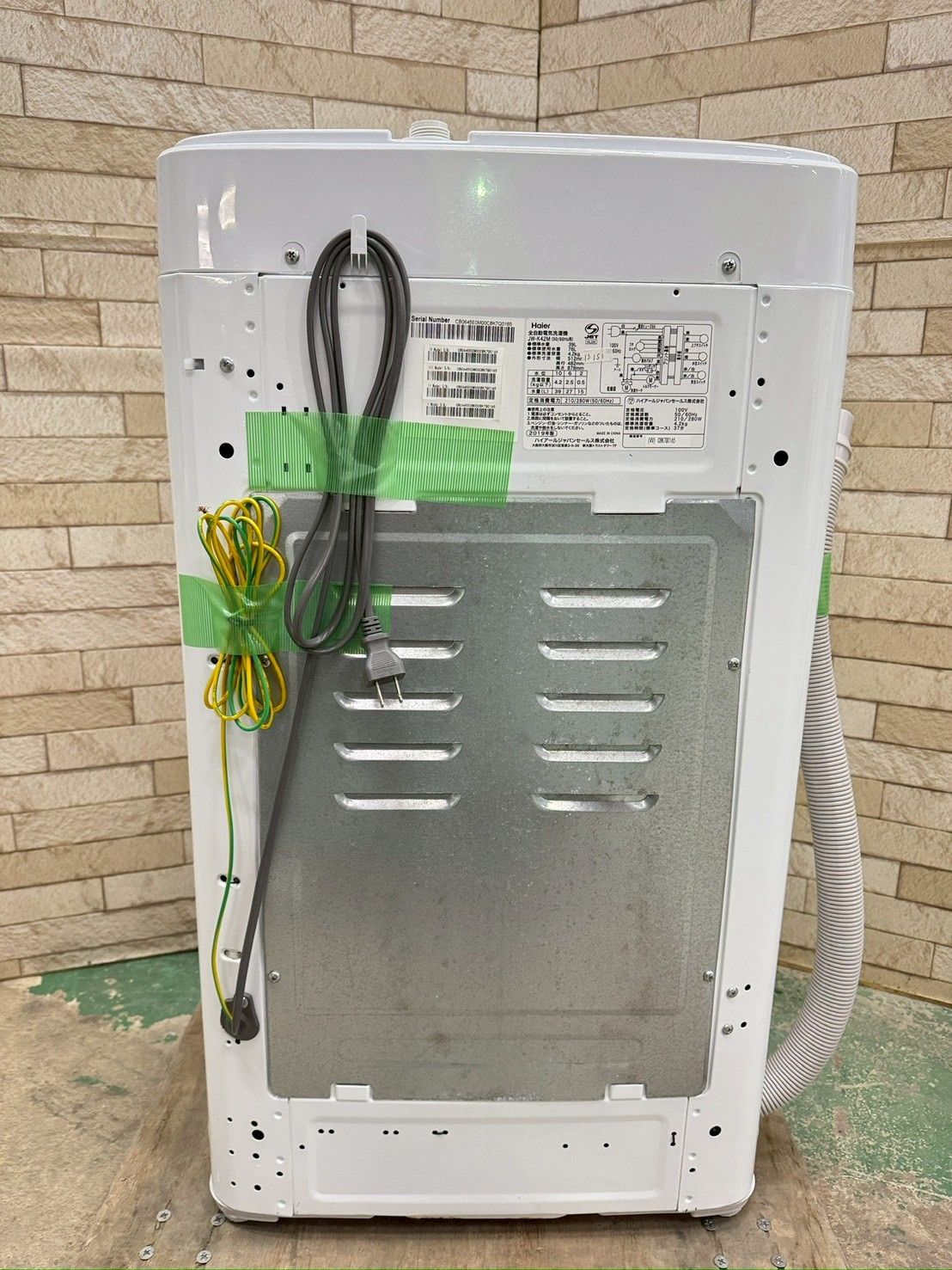 大阪送料無料☆3か月保障付き☆洗濯機☆ハイアール☆4.2kg☆2019年☆JW 