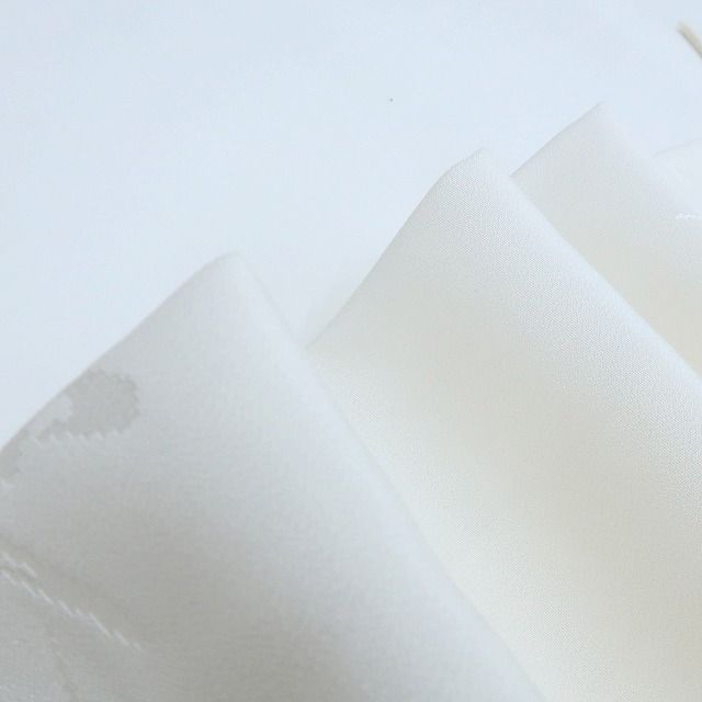 百華 Y 4051 未着用 単衣 正絹 水嶋征夫落款 仕付け糸 半襟付 手縫い仕立て 長襦袢 着物