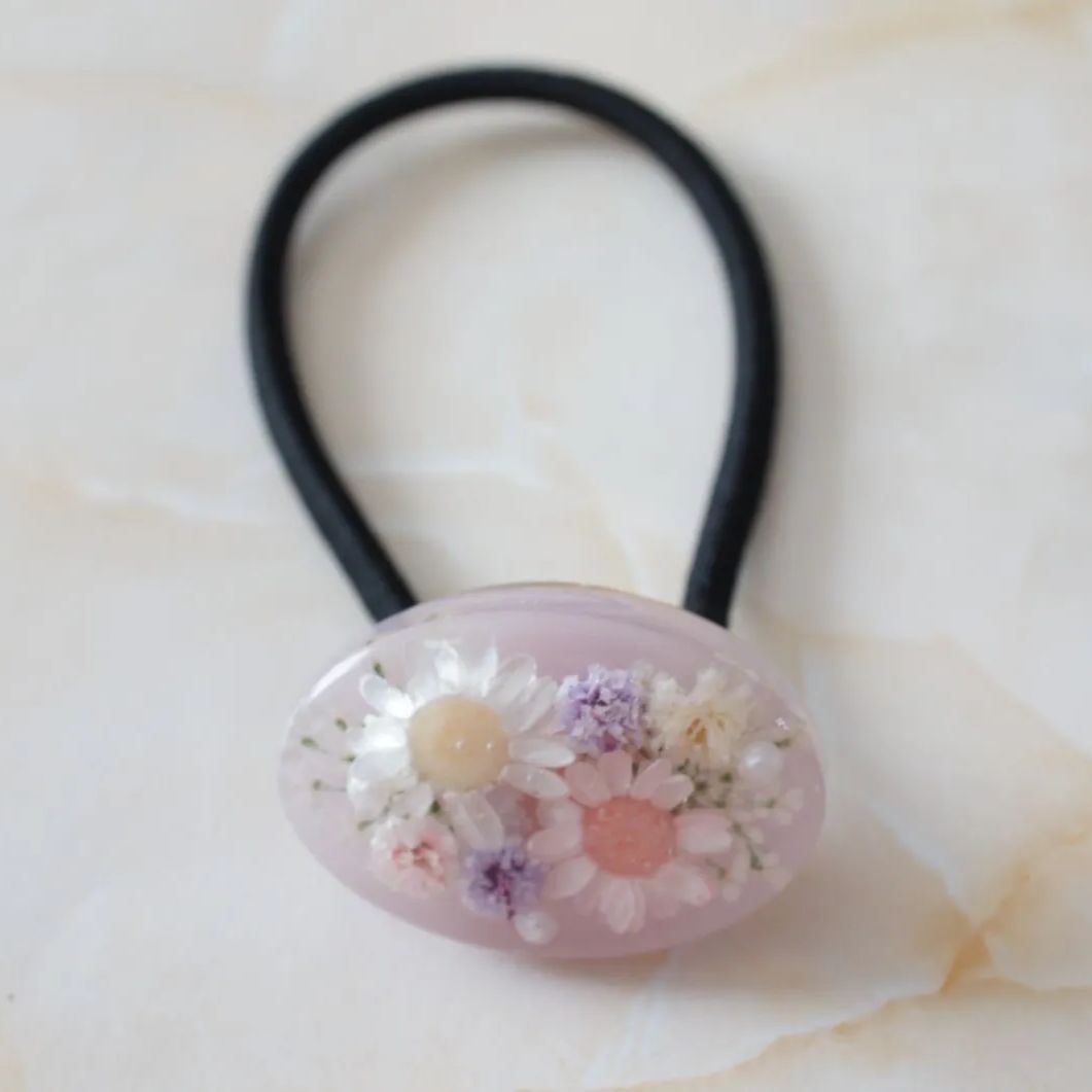 訳あり】890円→680円 レジン ヘアゴム ドライフラワー ヘア