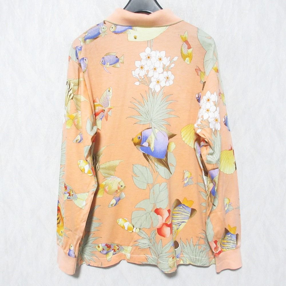 美品 LEONARD SPORT レオナールスポーツ フラワー フィッシュ プリント