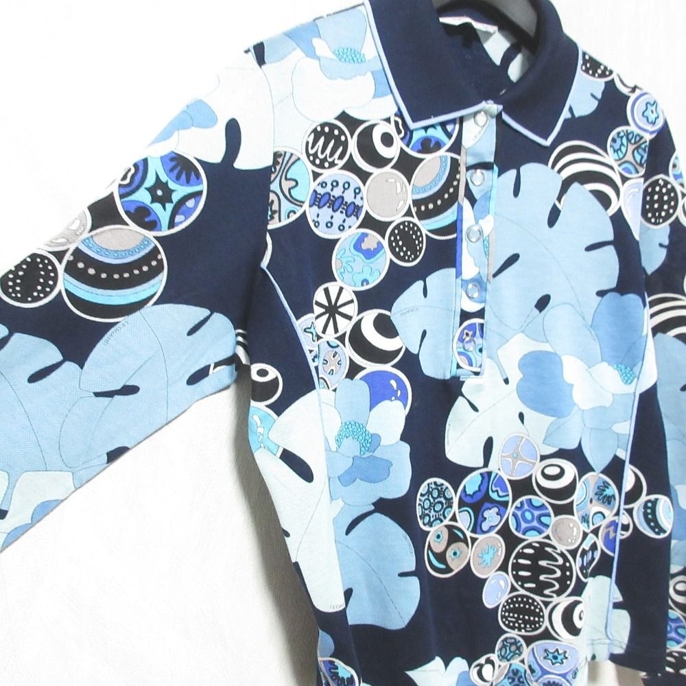 美品 LEONARD SPORT レオナールスポーツ フラワープリント ロング