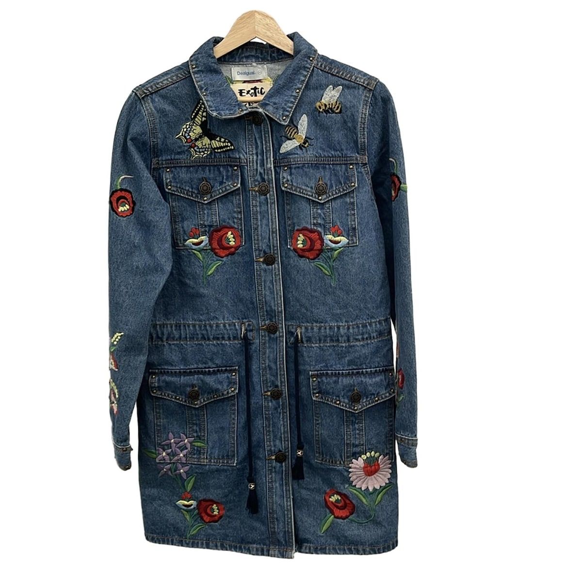 デシグアル Desigual サイズ42 L - ネイビー×レッド×マルチ レディース