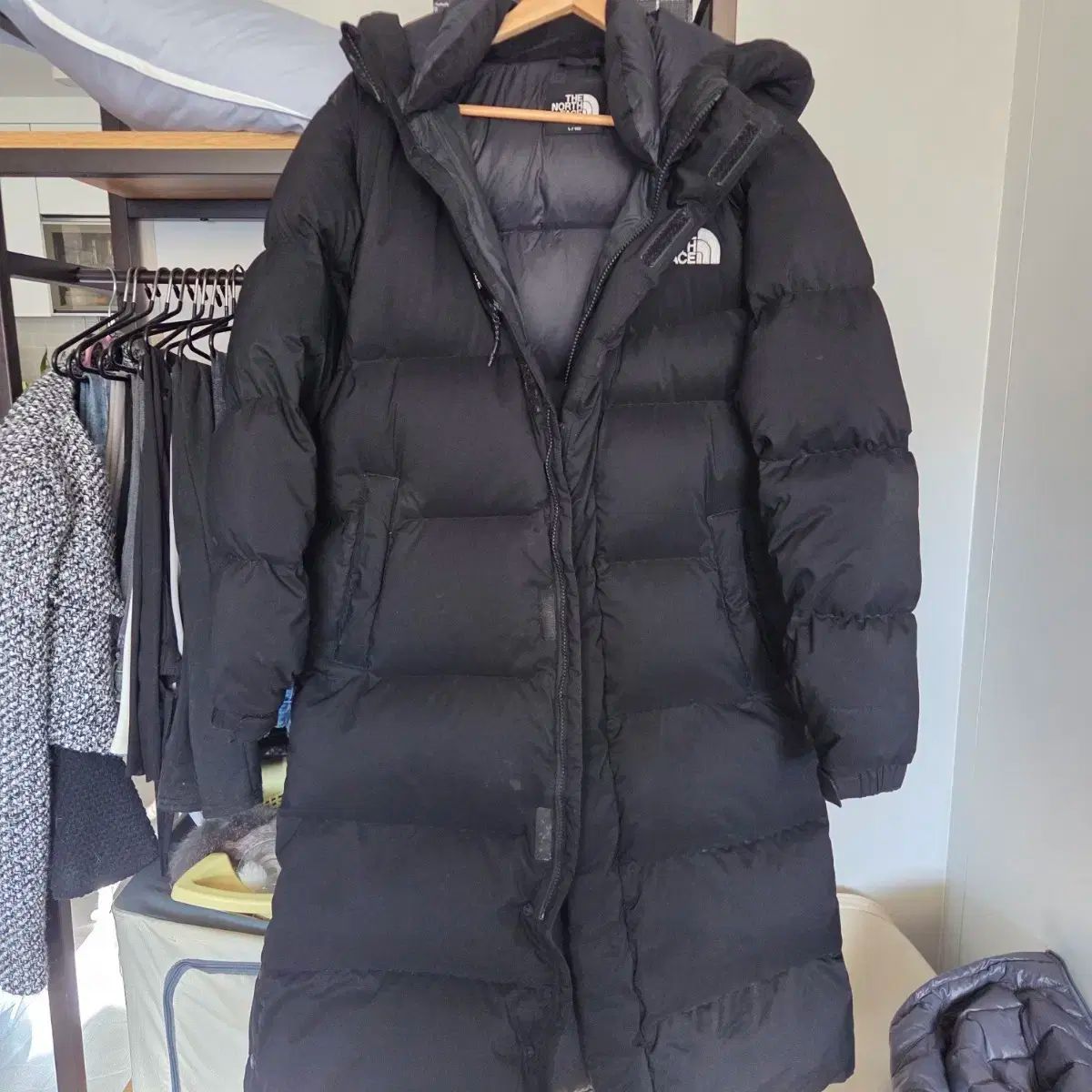 THE NORTH FACE ザノースフェイス ブラック ダウンジャケット ロング丈