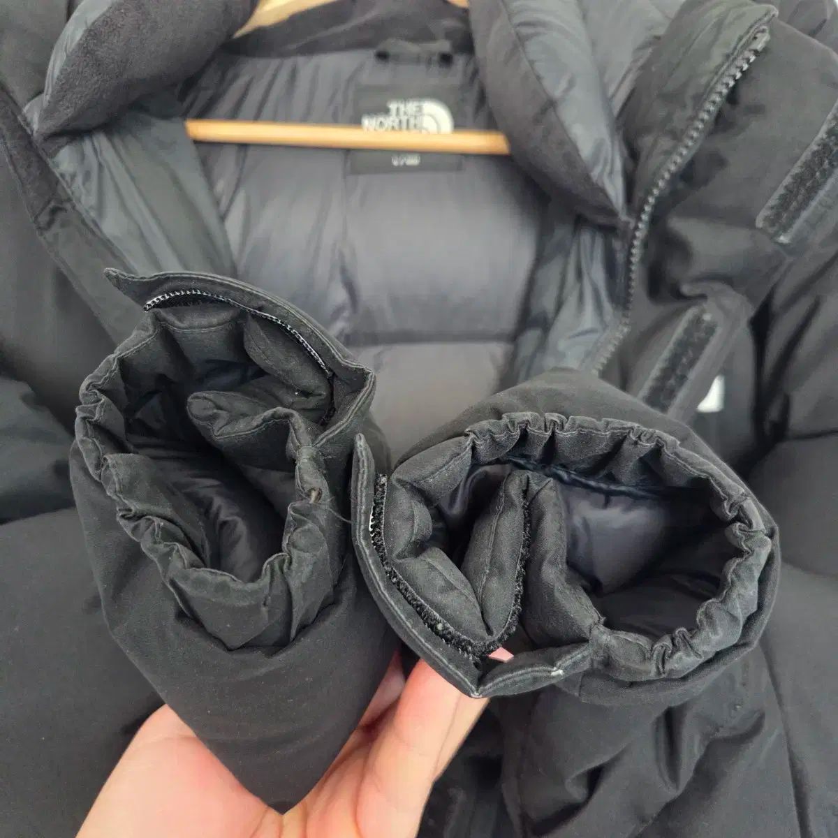 THE NORTH FACE ザノースフェイス ブラック ダウンジャケット ロング丈