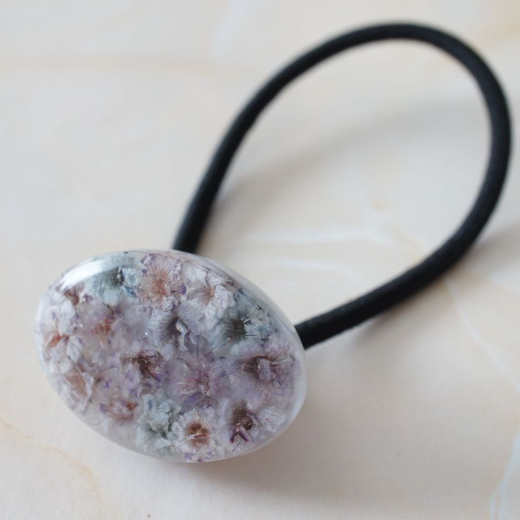 訳あり】890円→680円 レジン ヘアゴム ドライフラワー ヘア