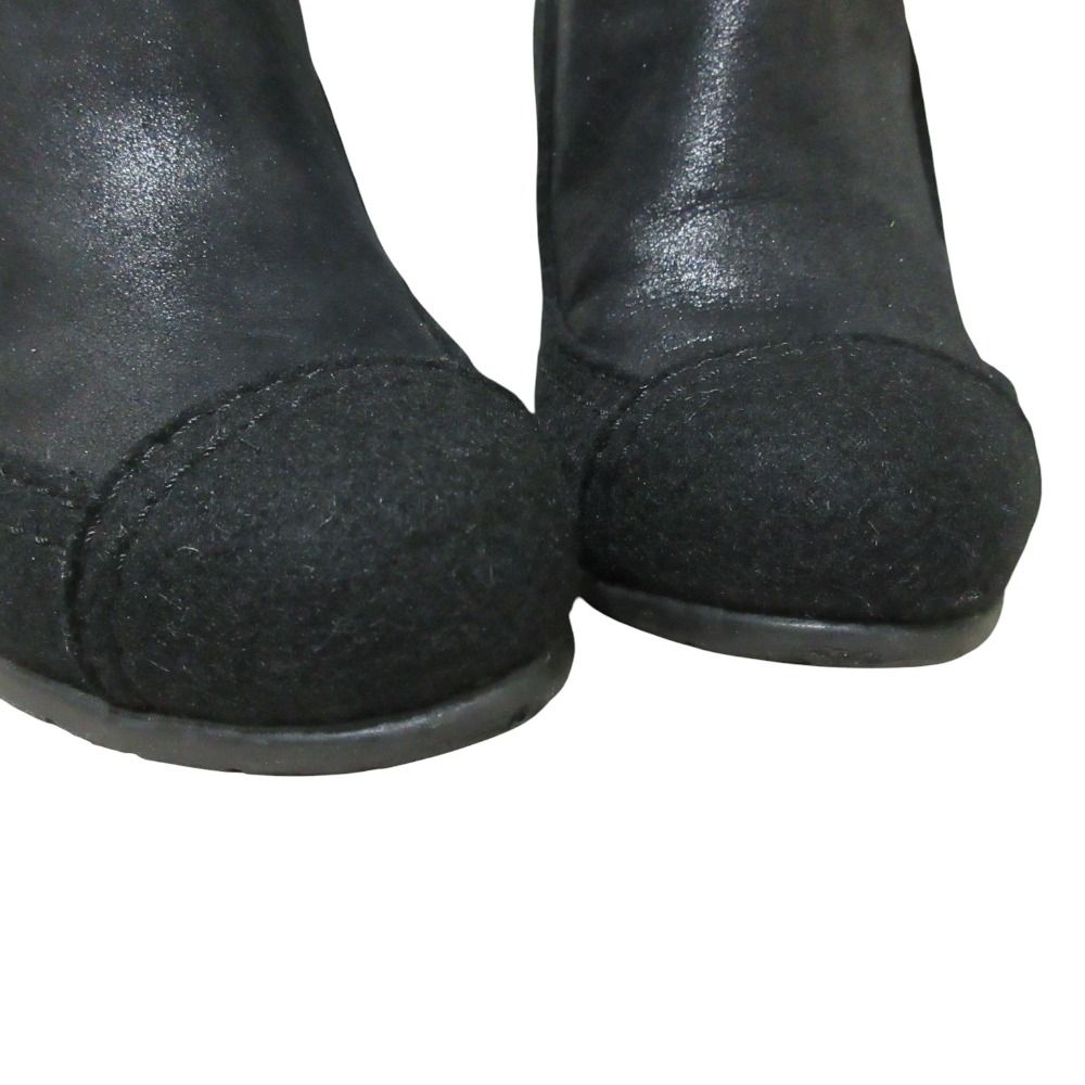 美品 CHANEL シャネル ココマーク ウェッジソール ロングブーツ サイズ