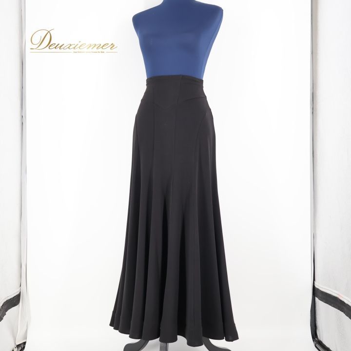 社交ダンス 衣装 スカート ブラック系 チャコットロイヤルダンス