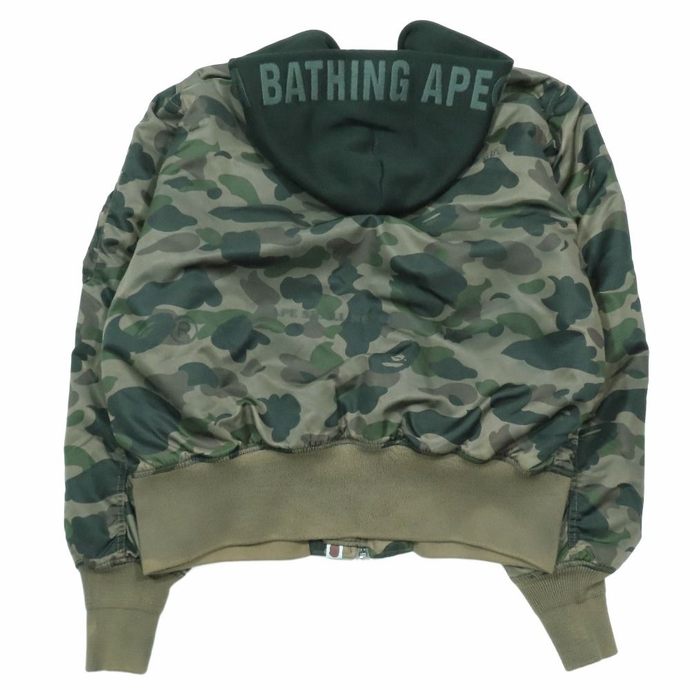 未使用 A BATHING APE アベイシングエイプ 1ST CAMO MA-1 ボンバー