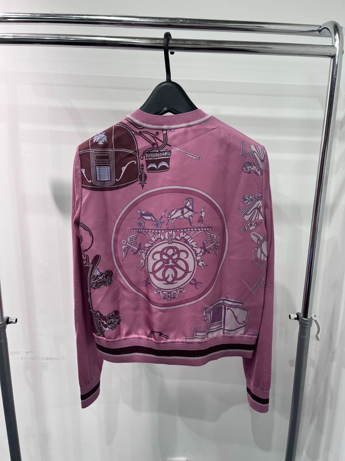 エルメス 23SS エクスリブリス Ex libris ツイルレーヌ カーディガン