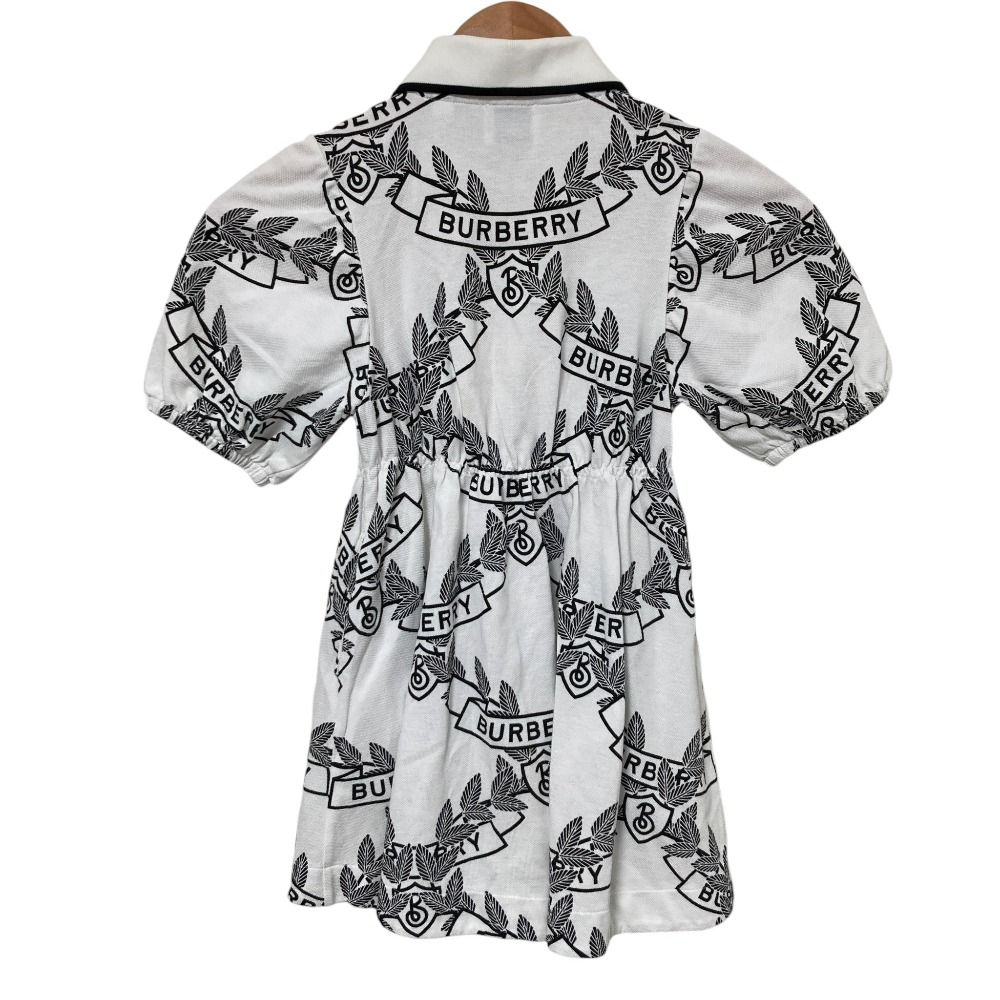 良品 BURBERRY バーバリー ロゴ ポロ ドレス ワンピース サイズ6Y