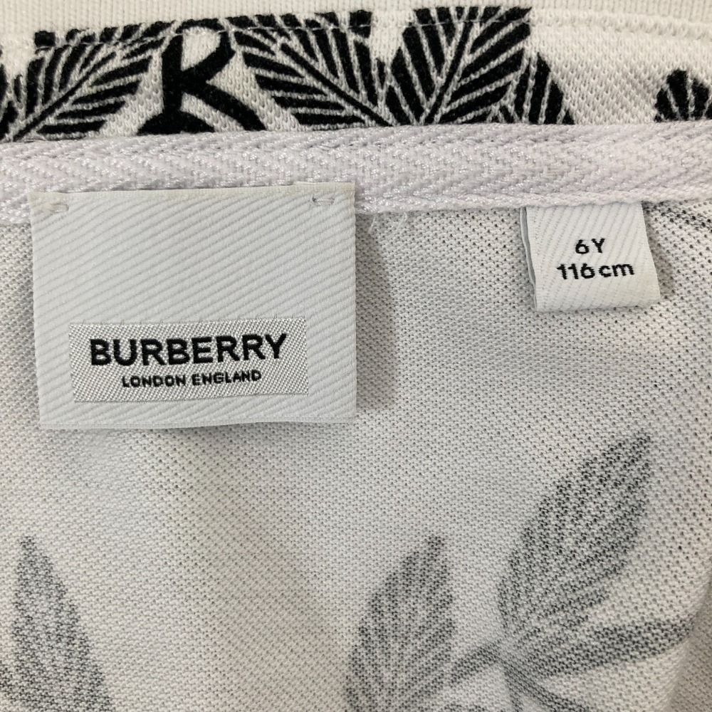良品 BURBERRY バーバリー ロゴ ポロ ドレス ワンピース サイズ6Y