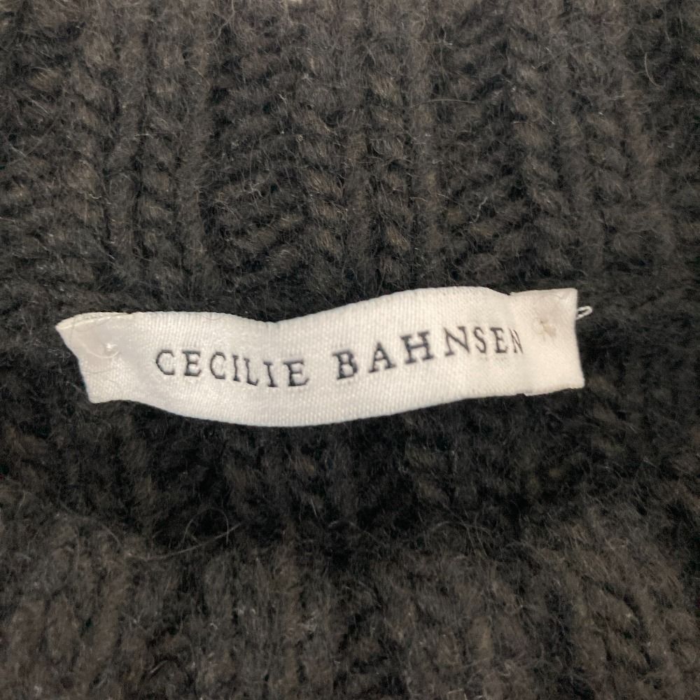 未使用 CECILIE BAHNSEN セシリーバンセン MADELYN VEST ケーブルニット ジレ XS/S ブラック  レディース 古着 中古 USED 未使用 CECILIE BAHNSEN セシリーバンセン MADELYN VEST ケーブル