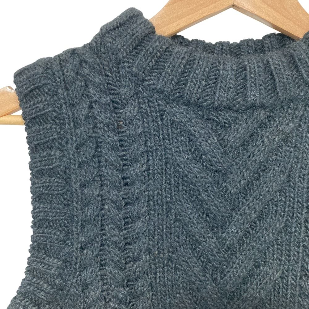 未使用 CECILIE BAHNSEN セシリーバンセン MADELYN VEST ケーブルニット ジレ XS/S ブラック  レディース 古着 中古 USED 未使用 CECILIE BAHNSEN セシリーバンセン MADELYN VEST ケーブル