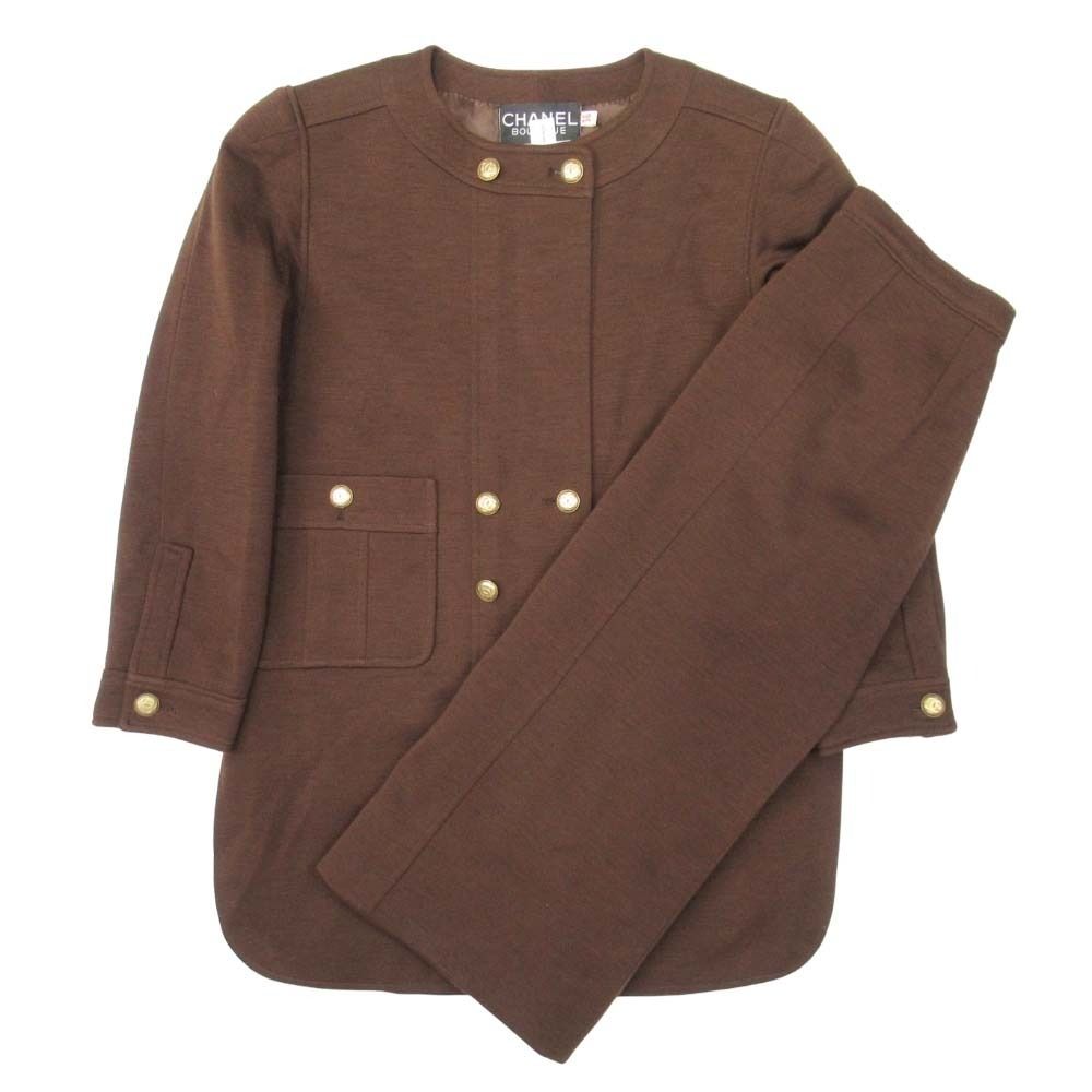 美品 vintage CHANEL シャネル 20142 ココマーク 金ボタン スカート