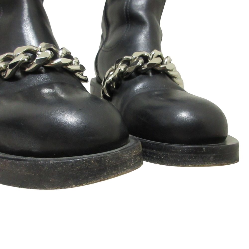 美品 GIVENCHY ジバンシィ レザー チェーン ロングブーツ 24～25cm程度