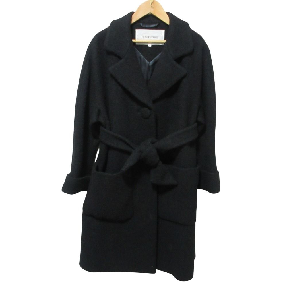 J&M DAVIDSON コットン ベルテッドコート F 美品 J&M DAVIDSON ジェイ&エムデヴィッドソン ベルテッド ループ