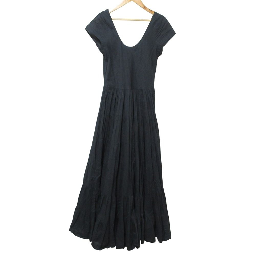 美品 MARIHA マリハ フレンチスリーブ ロング ティアードドレス