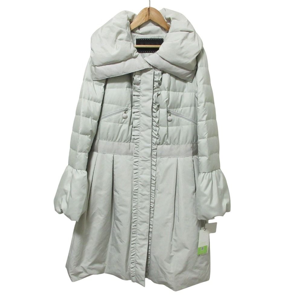 良品 TO BE CHIC トゥービーシック ビッグカラー フリルタフタダウン