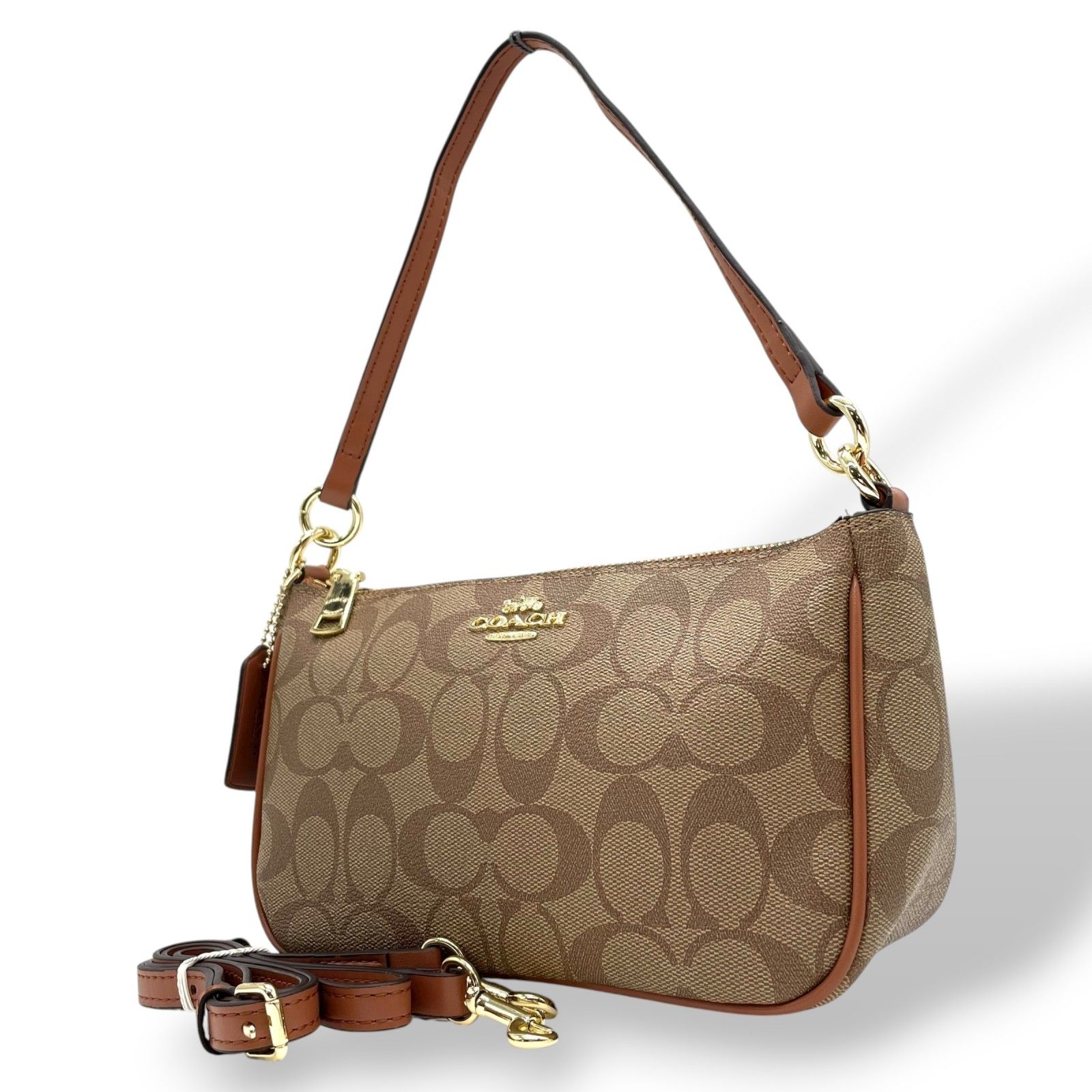未使用級 美品 コーチ COACH シグネチャー 2WAY ショルダーバッグ 
