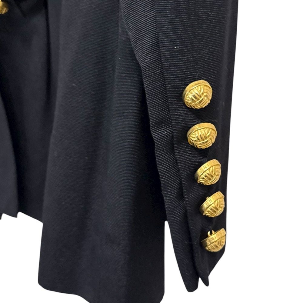 美品 CELINE セリーヌ ヴィンテージ 金ボタン シルクジャケット＋