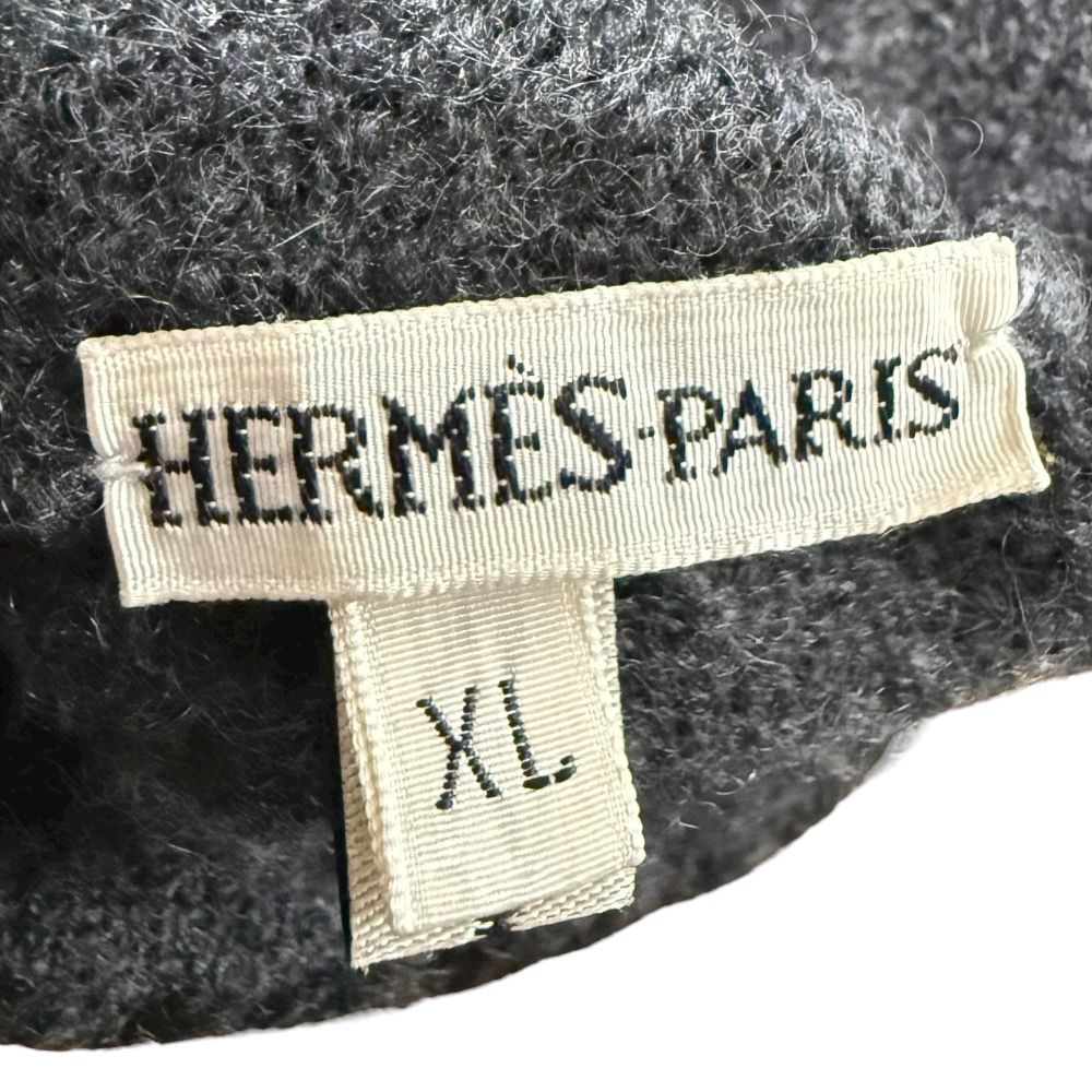 良品 HERMES エルメス マルジェラ期 カシミヤ100％ ニットキャップ XL