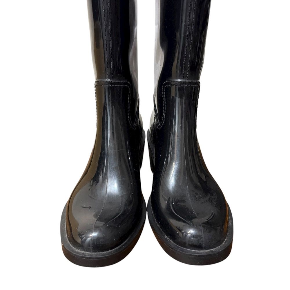 良品 GUCCI グッチ インターロッキングG レインブーツ ロングブーツ
