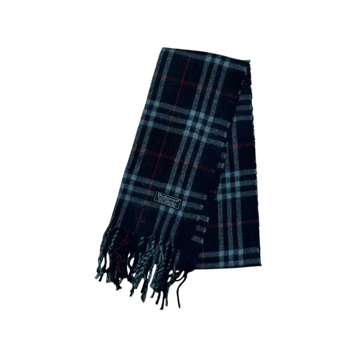 BURBERRY バーバリー ノヴァチェック マフラー ラムウール ネイビー