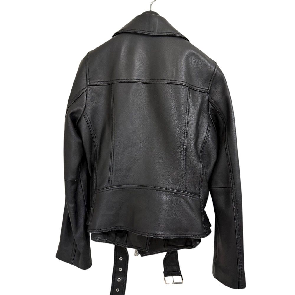 マイケルコース　レザーライダースジャケット /黒 XL 公式アウトレット】HERMAN KEY シングル ライダースジャケット