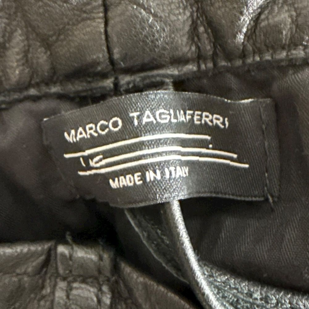 中古極美品 マルコタリアフェリ レザーブルゾン サイズ46(M) 黒 マルコ