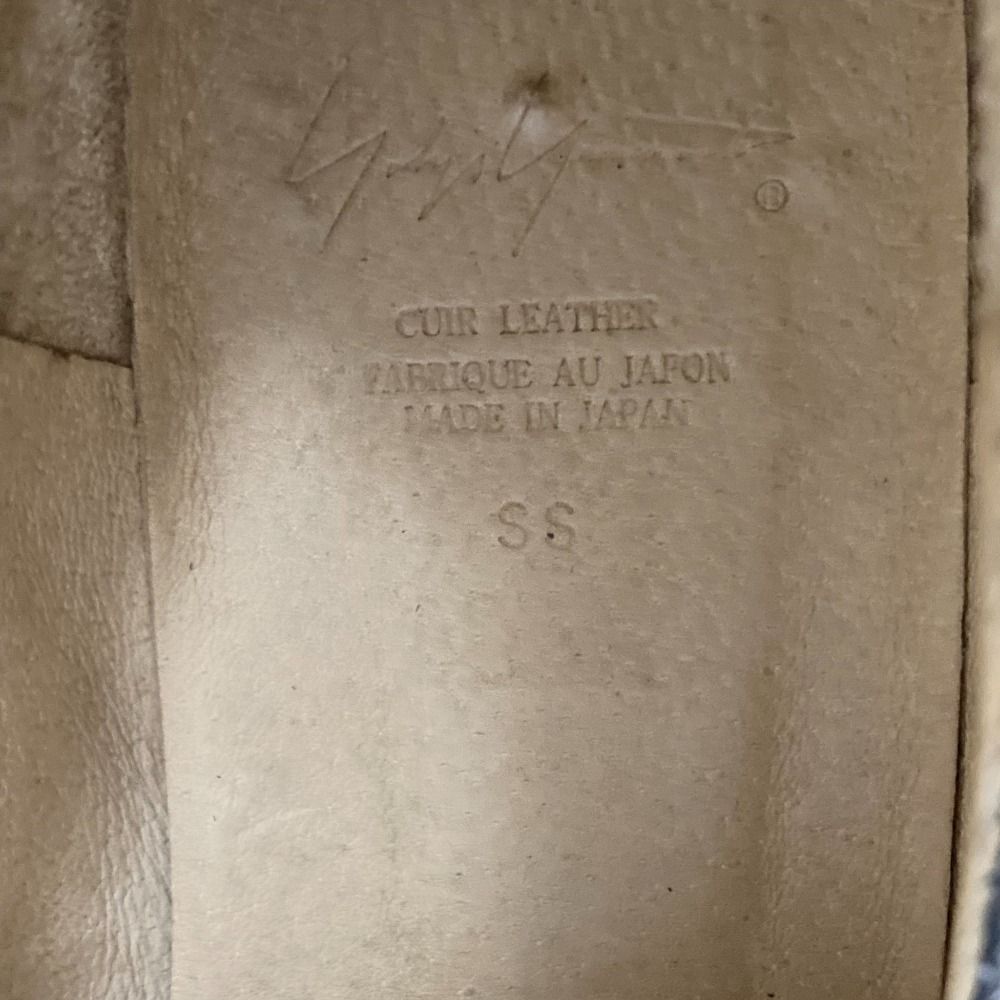 良品 Yohji Yamamoto ヨウジヤマモト レザースリッポン シューズ 良品 Yohji Yamamoto ヨウジヤマモト レザースリッポン シューズ