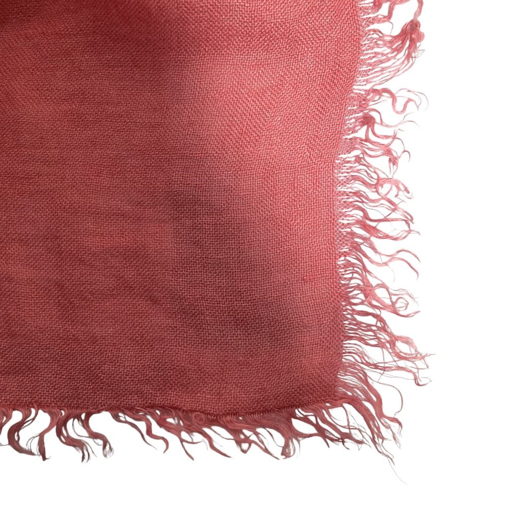 美品 ASAUCE MELER アソースメレ 大判ストール ショール ピンク メンズ