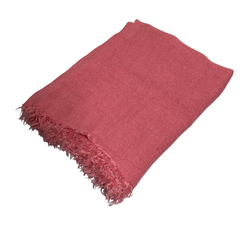 美品 ASAUCE MELER アソースメレ 大判ストール ショール ピンク メンズ