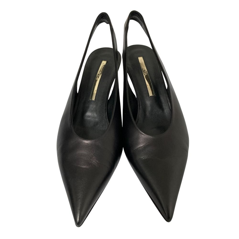 美品 BRENTA ブレンタ ポインテッドトゥ スリングバック ヒール