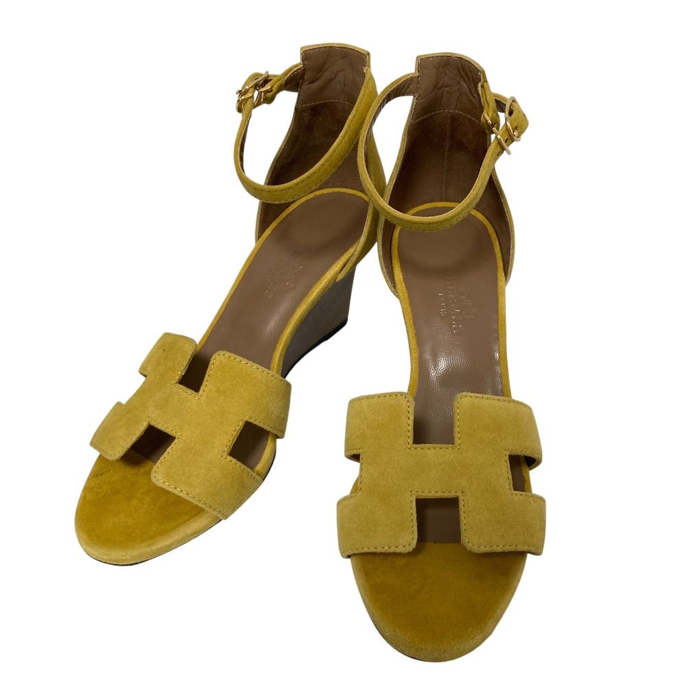 新品未使用 エルメス ウェッジヒール レジェンド 36 エルメス HERMES レジェンド バカンスを彩る 歩きやすいウェッジ