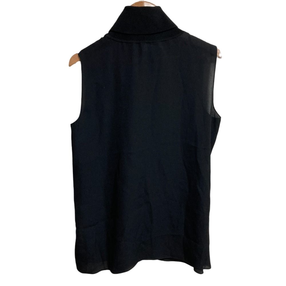 24AW Theory セオリー シルクコンボ ロールネックトップ ブラウス Sサイズ ブラック レディース 古着 中古 USED 24AW Theory セオリー シルクコンボ ロールネックトップ ブラウス S