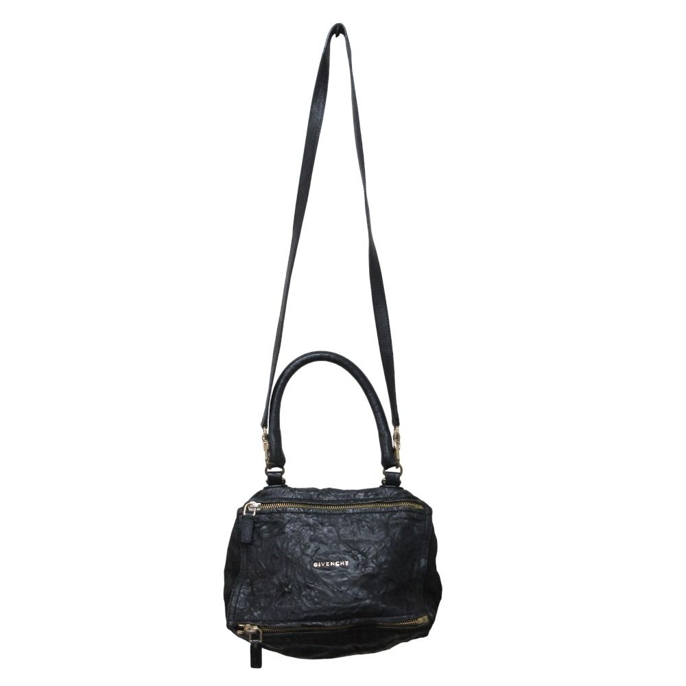 良品 GIVENCHY ジバンシィ パンドラ シワ加工 レザー 2WAY ショルダー