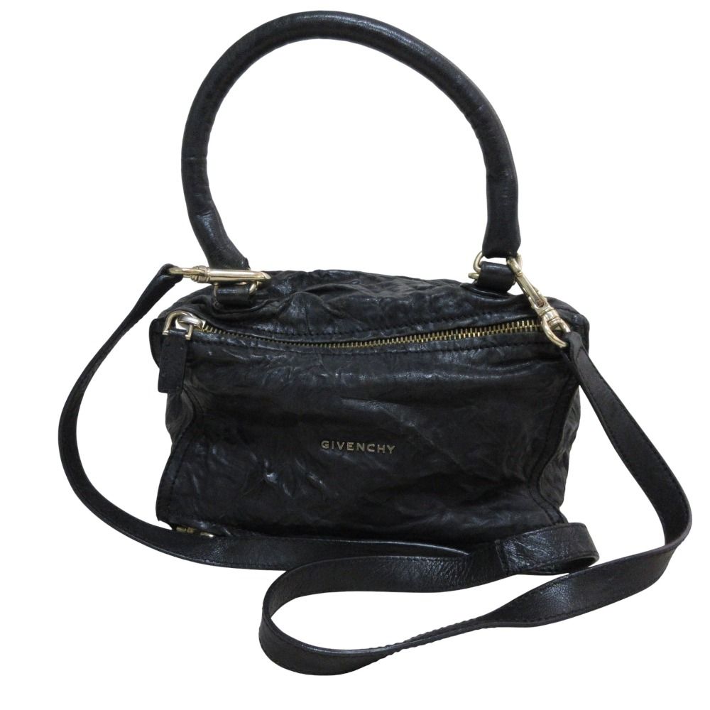 良品 GIVENCHY ジバンシィ パンドラ シワ加工 レザー 2WAY ショルダー