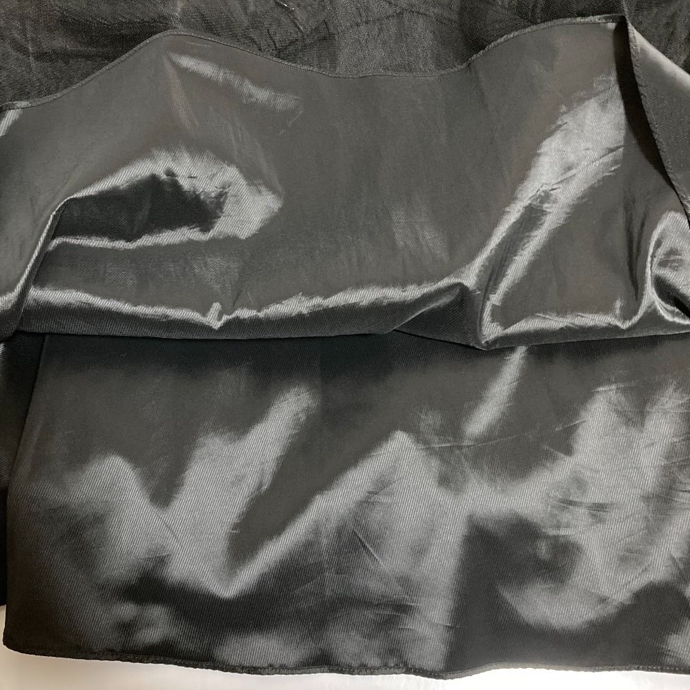  24 AW TO BE CHIC トゥービーシック チュール ティアードスカート サイズ40 ブラック レディース 古着 秋冬対応 ロングワンピ その他 ロングスカート