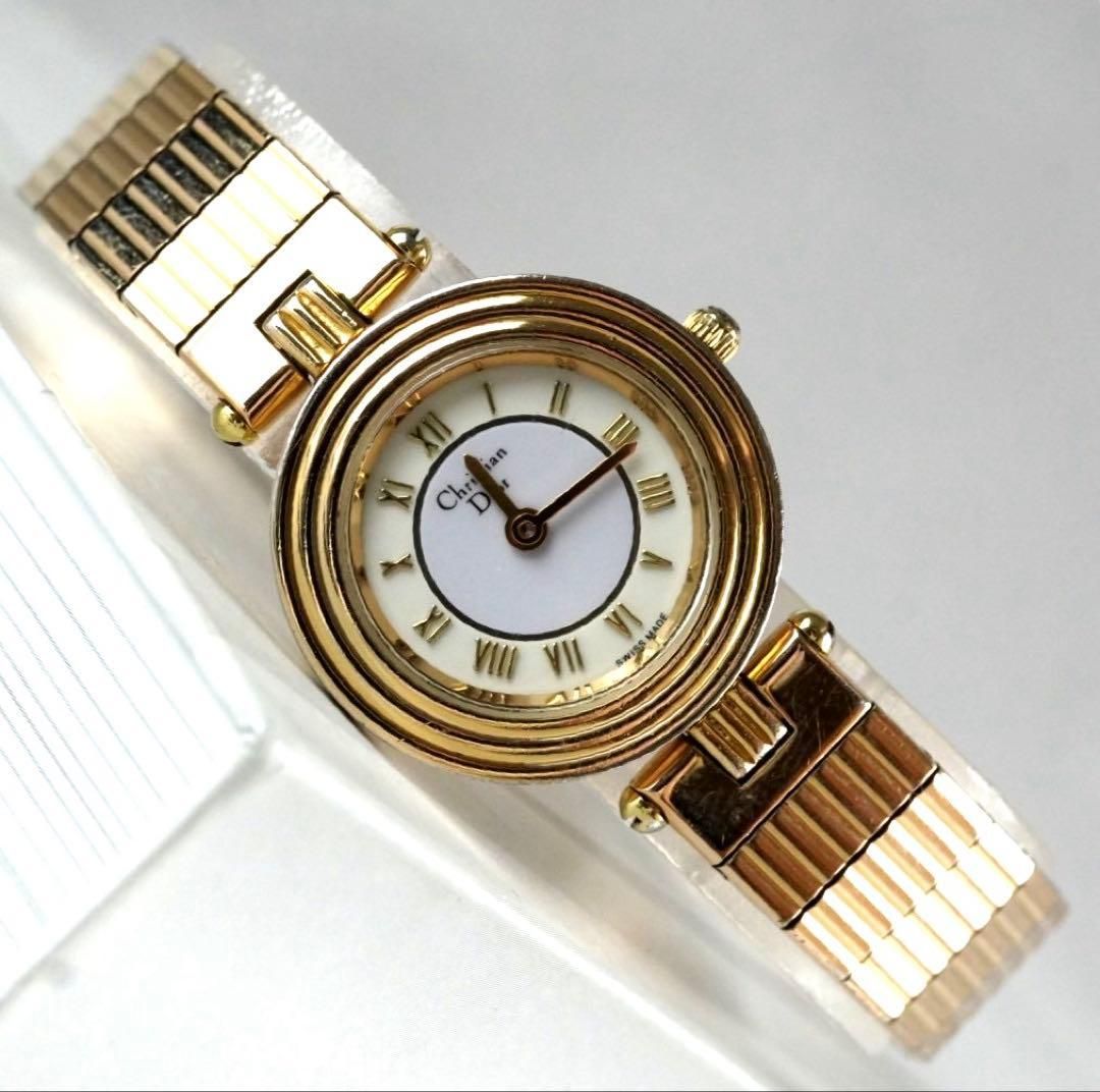 新品電池交換済】Christian Dior ディオール 腕時計 レディース