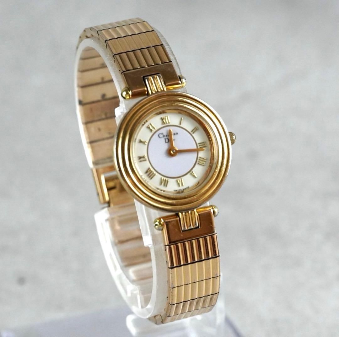 新品電池交換済】Christian Dior ディオール 腕時計 レディース